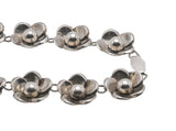 Anemone Delight -  Vintage Birks Sterling Silver Floral necklace (VN072)