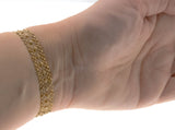 Interlude In Pink - Rare Georgian English 15K Gold Pink Topaz Bracelet (GB005)