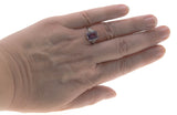 Lavender Royale - Estate Sterling Silver Amethyst Filigree Ring (ER212)