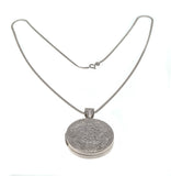 Love & Affection  - Vintage Sterling Silver Celtic Love Knot & Ivy Engraved Locket & Chain (VP136)