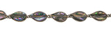 Leaves Of Iridescence  - Vintage Sterling Silver Abalone Leaf Bracelet (VB051)