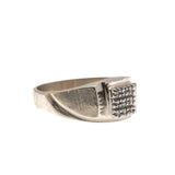 Gents Adornment - Vintage 10K Gold Diamond Mens Ring ( VR595)