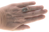 Dew Drop - Vintage Sterling Silver Green Amethyst Ring (VR648)