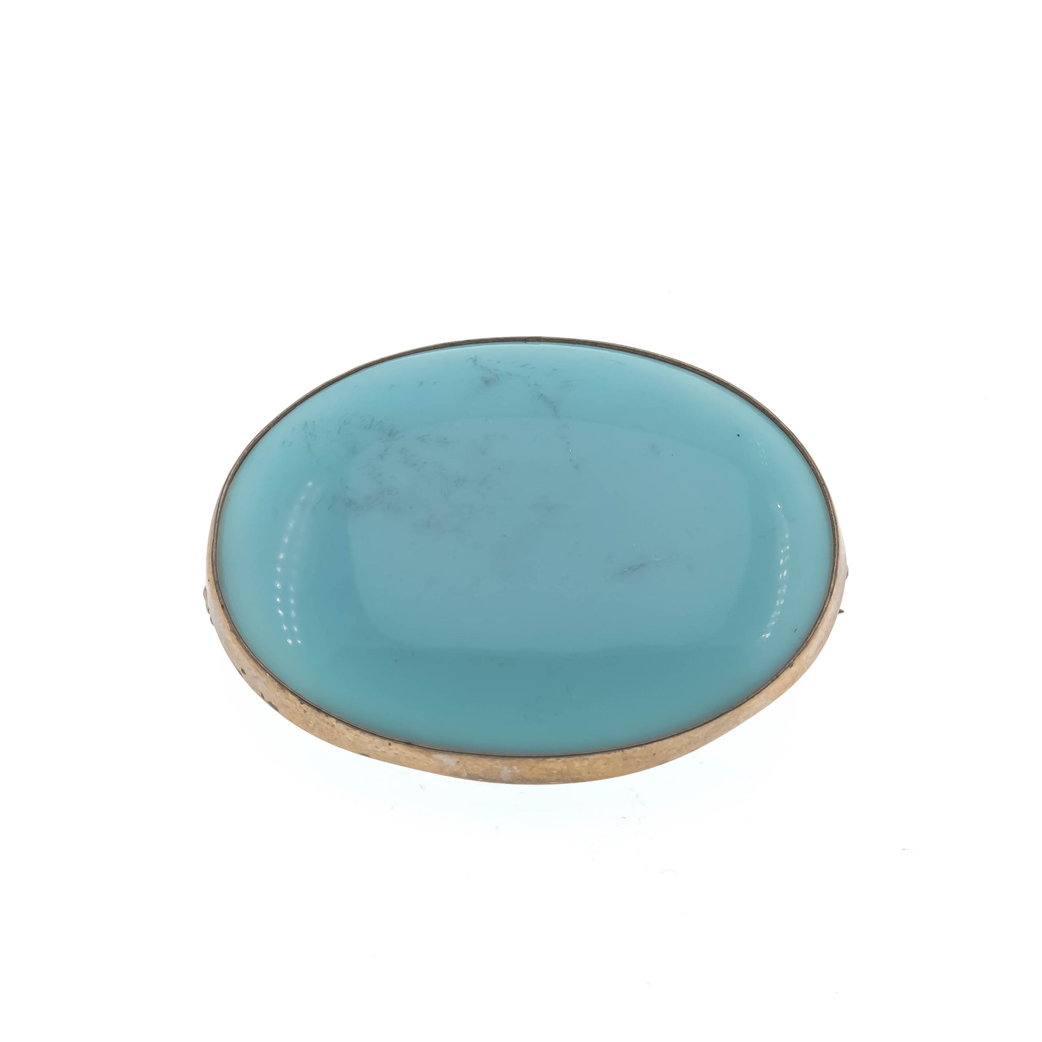 Daydream - Edwardian Gold Fill Turquoise Paste Brooch (EDBR003)