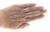 Heart To Heart - Vintage Retro 18K Gold Plate Cubic Zirconia Heart Ring (VR540)