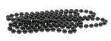 Midnight - Vintage Plastic Knotted Black Bead Necklace (VN082)