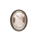 Blush - Vintage Sterling Silver Rose Quartz Ring (VR642)