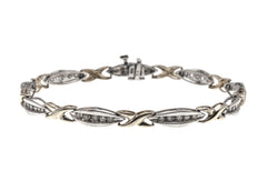 Adorn Me - Vintage 10K Gold Diamond Tennis Bracelet (VB061)