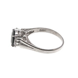 Deep Sky - Vintage Platinum Sapphire & Diamond Ring (VR628)