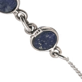 Starry Night - Vintage Sterling Silver Lapis Lazuli Necklace & Earring Parure (VN128)