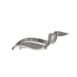 Sparkling Elegance - Vintage Marcel Boucher Silver Toned Crystal Brooch (VBR089)