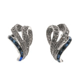 AVON Of Belleville  - Vintage Signed AVON (By Marcel Boucher) Rhodium Plated Austrian Swarovski Crystal Rhinestone Brooch & Earring Set (VBR086)