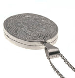 Love & Affection  - Vintage Sterling Silver Celtic Love Knot & Ivy Engraved Locket & Chain (VP136)