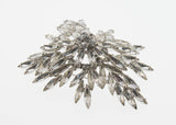 Winter Wonderland - Vintage Silver Crystal Floral Signed 'Artistic' Brooch (VBR010)