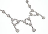 Moonlit Nights - Vintage Sterling Silver Moonstone Necklace & Earring Parure (VN127)