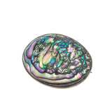 Sea Opal - Vintage Sterling Silver Abalone Brooch (VBR018)