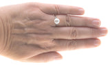 Glowing Nature - Estate Sterling Silver Freshwater Pearl CZ Ring (ER229)