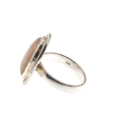 Blush - Vintage Sterling Silver Rose Quartz Ring (VR642)