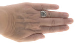 Birks - Vintage Sterling Silver 'The Torch Held High' Gents Signet Ring (VR549)