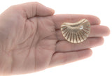 Down By The Boardwalk - Vintage Marcel Boucher Gold Tone Cultured Pearl Clam Brooch (VBR145)