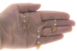 Swoon - Vintage 14K Gold Fill Cultured Pearl & Agate Festoon Necklace (VN121)