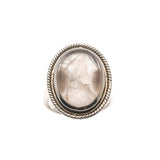 Blush - Vintage Sterling Silver Rose Quartz Ring (VR642)