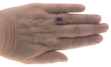 Lavender Royale - Estate Sterling Silver Amethyst Filigree Ring (ER212)