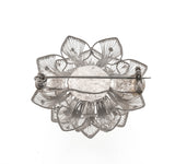 Flower Delicacy - Art Deco 900 European Silver Floral Filigree Brooch (ADBR006)